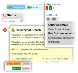 Webhuk ERP UI widgets