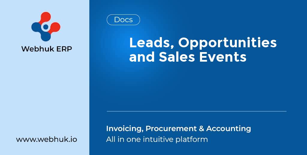 Leads, Opportunities and Sales Events
