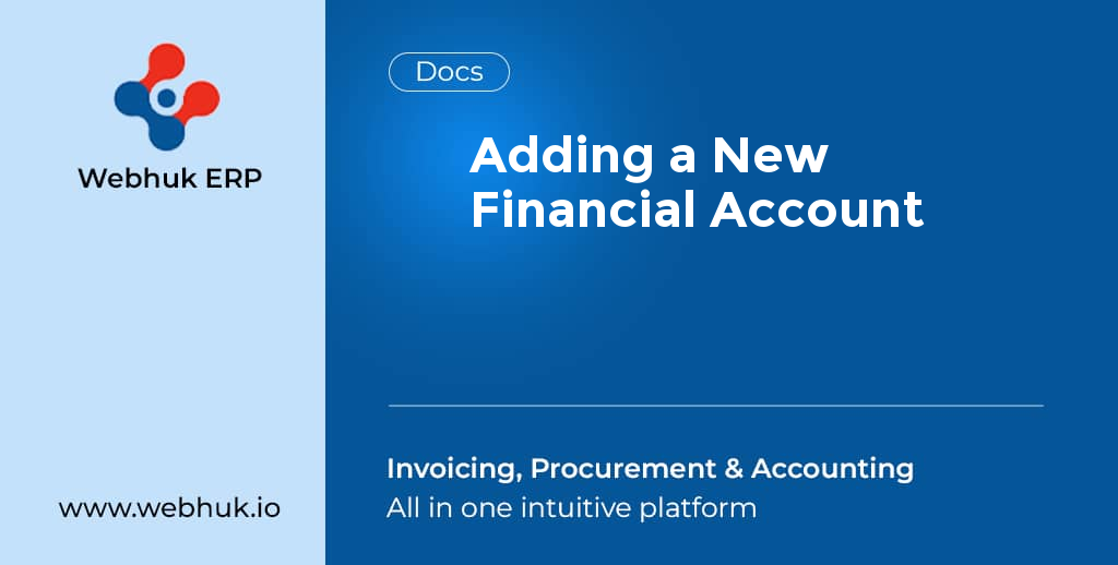 Adding a New Financial Account