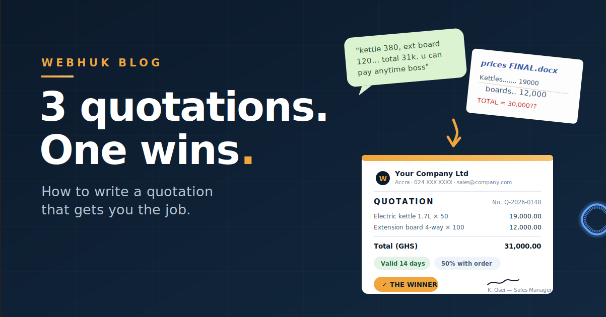 How to Write a Quotation That Wins the Job (With Structure and Examples)