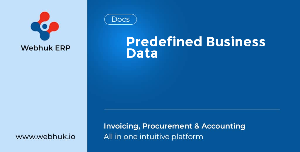 Predefined Business Data