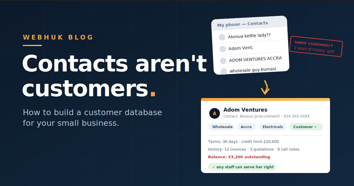 How to Build a Customer Database for Your Small Business (And What to Actually Record)