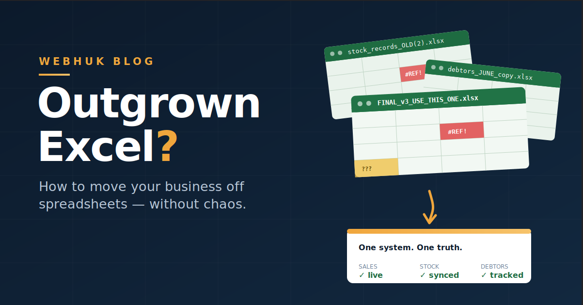 Outgrown Excel? How to Move Your Business Off Spreadsheets (Without Chaos)